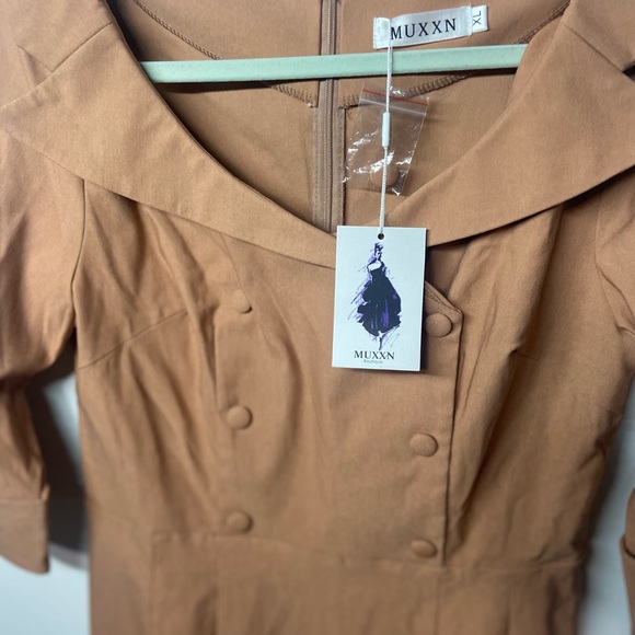 Women's Tan Dress - Picture 2 of 8